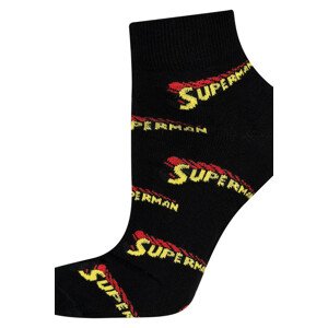 Ponožky SOXO SUPERMAN - Nápis čierna 40-45