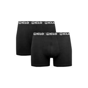 Pánske boxerky Iclo 2-pak čierna / čierna l