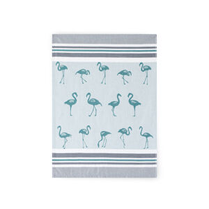 Zwoltex Utierka na riad Flamingi Green/Pattern 50x70