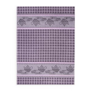 Zwoltex Dish Towel Podwieczorek Violet/Checkered 50x70