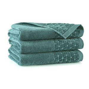 Zwoltex Towel Set Oscar Ab Bottle Green 30x50/50x100/70x140