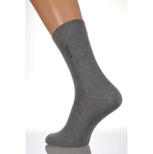 Pánske vzorované ponožky k obleku DERBY MELANŽOVÁ SVĚTLE ŠEDÁ 45-47