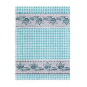 Zwoltex Dish Towel Podwieczorek Turquoise/Checkered 50x70