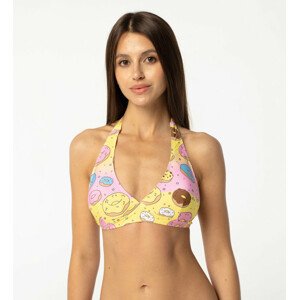 Aloha From Deer Bite Sized Halter Neck Bikini Top BTH AFD748 Yellow XS