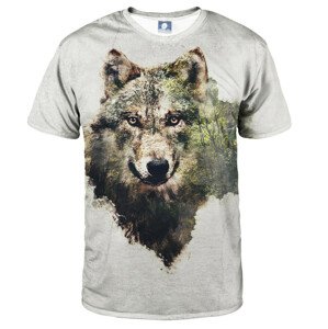 Aloha From Deer Forest Wolf T-Shirt TSH AFD1041 Beige XS