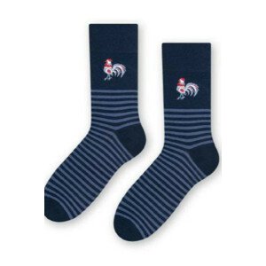 Pánske ponožky FOLK 118 tmavě modrá 39-42
