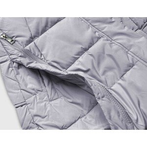 Dámska zimná bunda vo vresové farbe s prírodnou perovou výplňou (8061) fialová S (36)