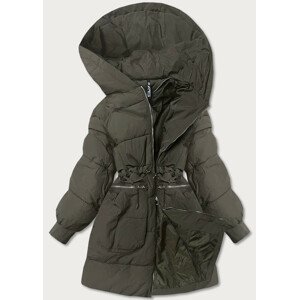 Dámska zimná oversize bunda v khaki farbe (736ART) khaki ONE SIZE