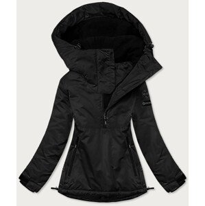 Čierna dámska zimná "klokanie" bunda (B2361) černá XL (42)