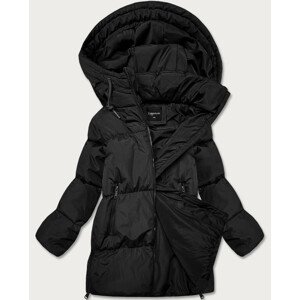 Čierna dámska zimná bunda typu "puffer" (AD6076) černá XL (42)