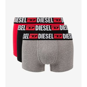 Pánske boxerky 3ks - 00ST3V 0DDAI E5326 - Diesel XL čierna / červená / šedá