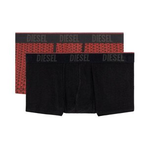 Pánske boxerky 2ks - 00SMKX 0NEAJ E6187 - červená - Diesel M čierna / červená