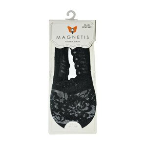 Dámske ponožky balerínky CZ40 čipka - Magnetis 36-40 čierna