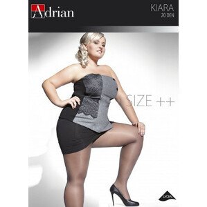 Dámske pančuchové nohavice Adrian Kiara Size ++ 20 deň 7-8XL fumo/odc.šedá 7-3XL