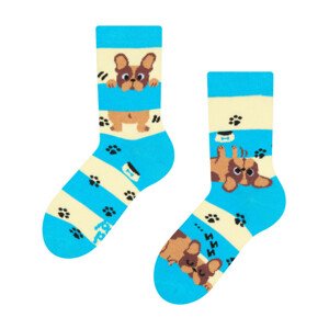 Veselé detské ponožky Dedoles Psy a pruhy (GMKS123) 31/34