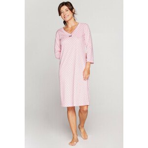Dámska nočná košeľa Cana 920 3/4 S-XL maczek na różowym M