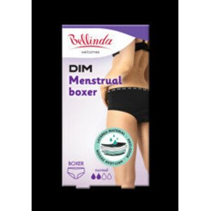 Bavlnené menštruačné nohavičky MENSTRUAL BOXER NORMAL - Bellinda L čierna