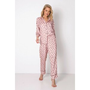 Dámske pyžamo Aruelle Lauren Long 3/4 XS-2XL prachově růžová XL