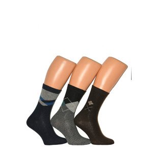 Pánske ponožky Ulpio GNG 5575 Thermo Wool mix kolor-mix wzór 39-42