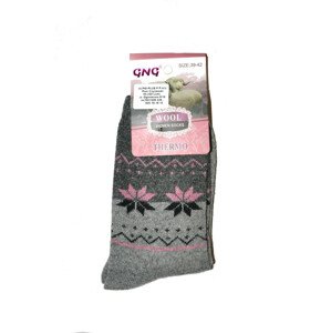 Dámske ponožky Ulpio GNG 3317 Thermo Wool černá 35-38