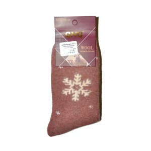 Dámske ponožky Ulpio GNG 9912 Thermo Wool bordowy 39-42