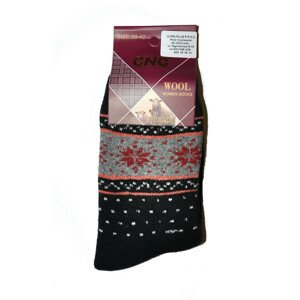 Dámske ponožky Ulpio GNG 9993 Thermo Wool bordowy 35-38