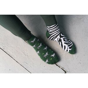 Ponožky Zebra 079-A059 Zelená - Viac 43/46