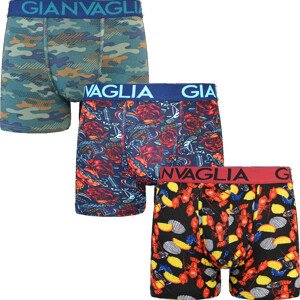 3PACK pánske boxerky Gianvaglia viacfarebné (GVG-5506) XXL