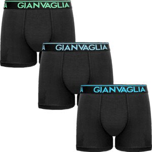 3PACK pánske boxerky Gianvaglia čierne (GVG-5503) L