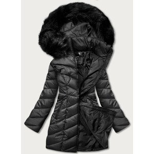 Čierna dámska zimná bunda (M1621-1) černá XXL (44)