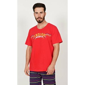 Pánske pyžamo kapri Indigo červená XL