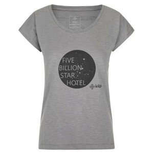 Dámske bavlnené tričko Star-w light grey - Kilpi 34