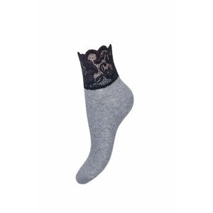 Dámske ponožky Milena 1061 Čipka černá 37-41