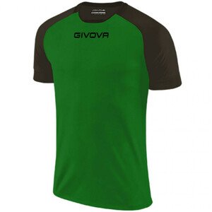 Pánske tričko - MAC03 - Givova - Gemini S zeleno-čierna