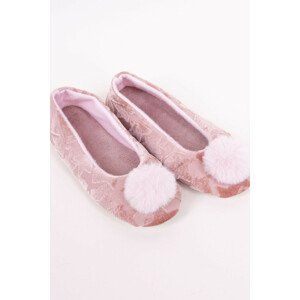 Dámske papuče baleríny so vzorom hviezdičiek OBL-0089 pudrově růžová 36-37