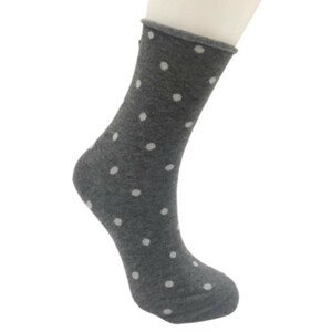 Ponožky s lurexom, bez sťahovacieho lemu SB015 šedá 35-38