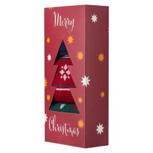 Ponožky SOXO - ozdobná krabička, vianočný stromček MULTIKOLOR 40-45