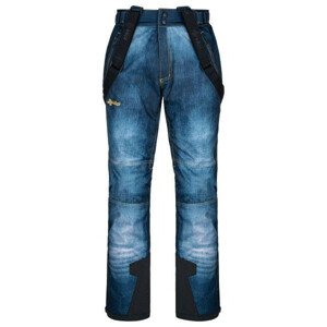 Pánske lyžiarske nohavice Denimo-m tmavo modrá - Kilpi XL