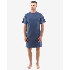 Pánska nočná košeľa Gino modrá (79144)