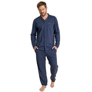 Pánske pyžamo Muydemi 350023 L Tm. modrá