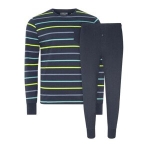 Pánske pyžamo 500008 498 tm.modrá/zelená - Jockey XL tm.modrá-zelená