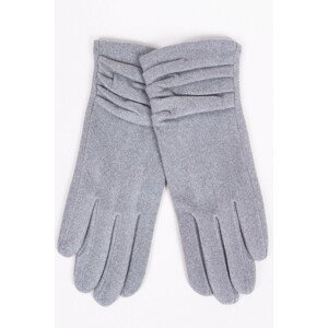Dámske rukavice RES-0155K melanžově šedá 23 cm