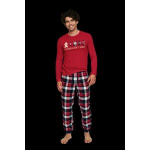Pánske pyžamo 40124 Hygge - HENDERSON Červená XL