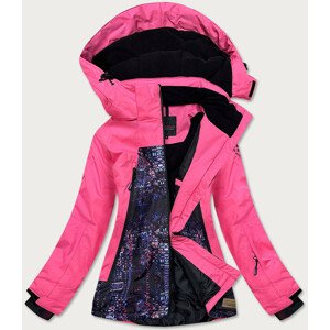 Ružová dámska zimná športová bunda (B2373) ružová S (36)