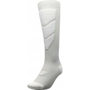 Dámske lyžiarske ponožky 4F AW22UFSOF034 svetlo šedé šedá 35-38