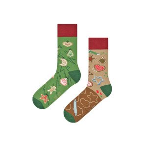 Ponožky Spox Sox Vianočné perníčky 36-46 Vícebarevné 36-39