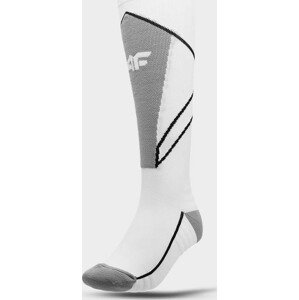 Dámske lyžiarske ponožky 4F AW22UFSOF035 biele