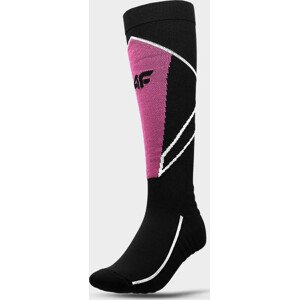 Dámske lyžiarske ponožky 4F AW22UFSOF035 čierne