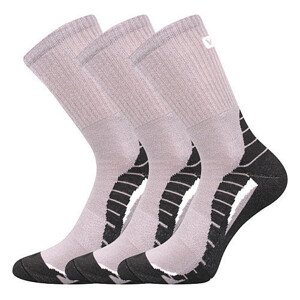 3PACK ponožky VoXX svetlé šedé (Trim)