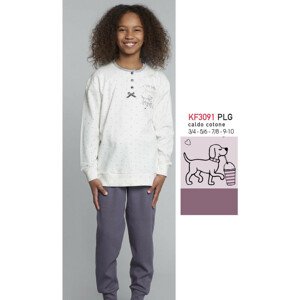 Dievčenské pyžamo Karelpiu KF3091 3/4 Růžová